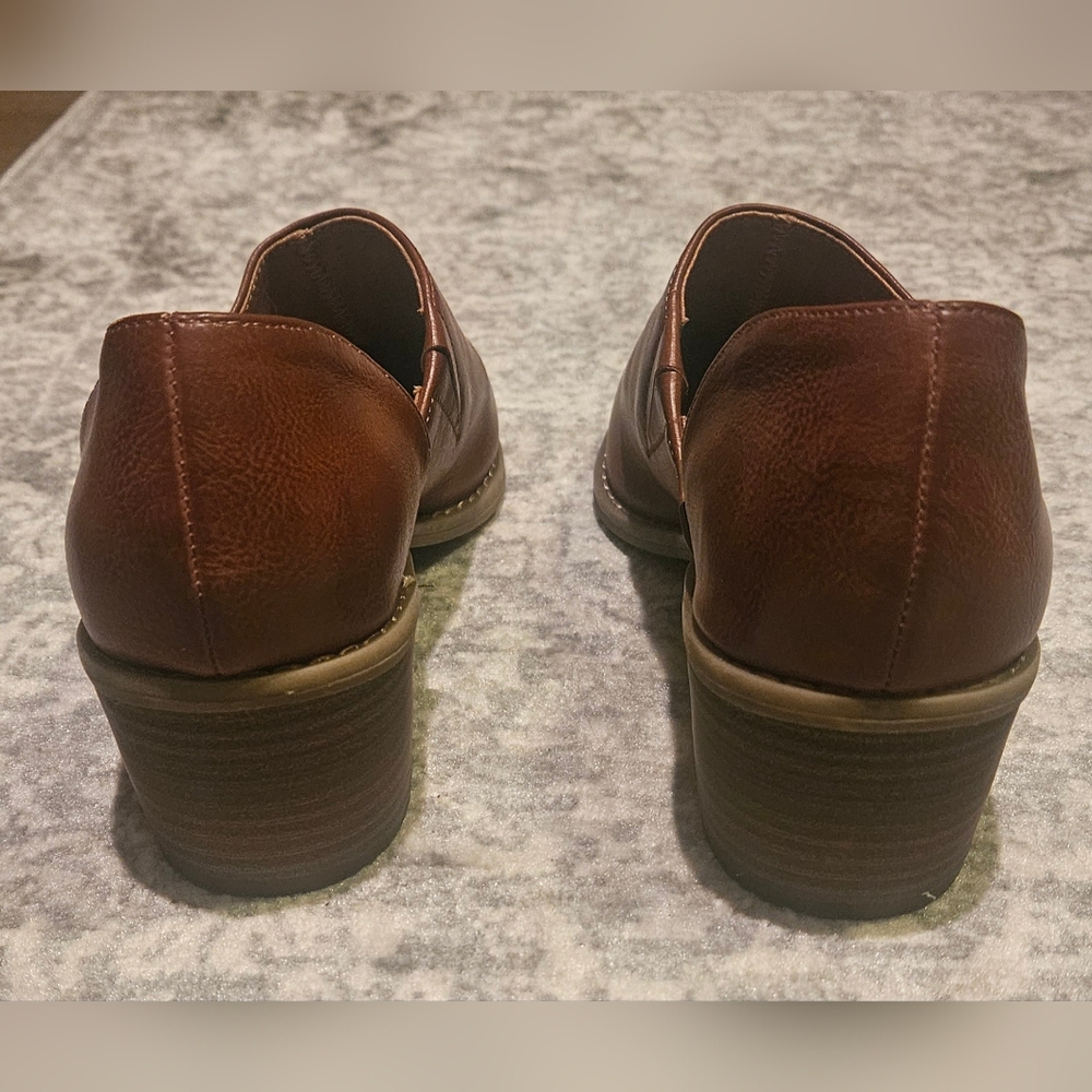 Universal Thread Cognac Ankle Boots In Euc 8.5 - image 5